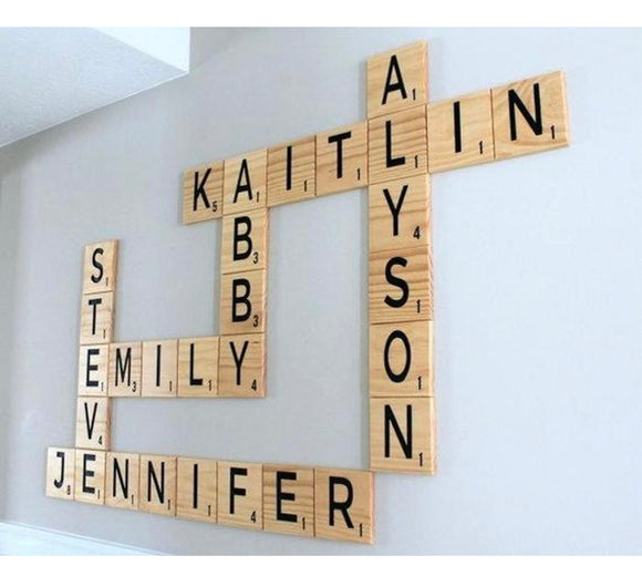 Large Wooden Letter Tiles