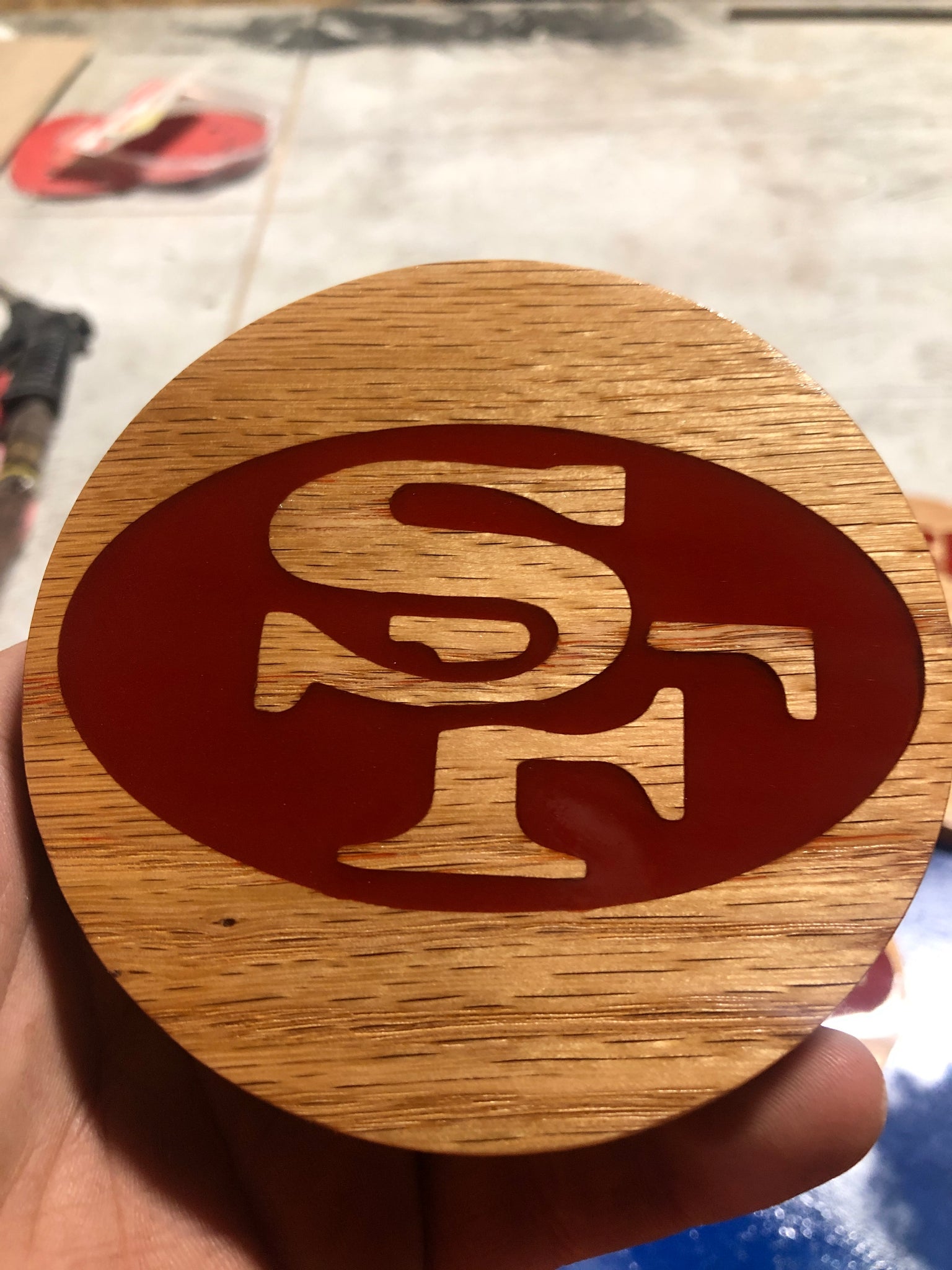 Custom Oak Coaster Set C3CUSTOMSCO